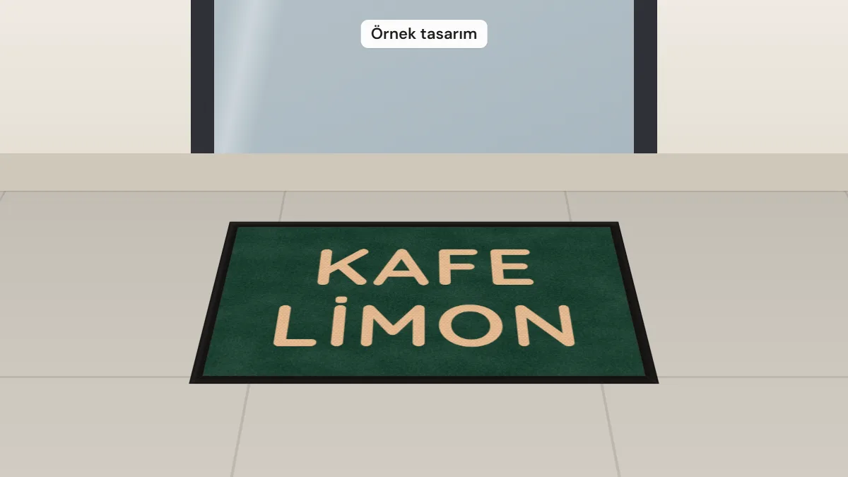 Kafe ve Restoranlar İçin Logolu Karşılama Paspası Fikirleri